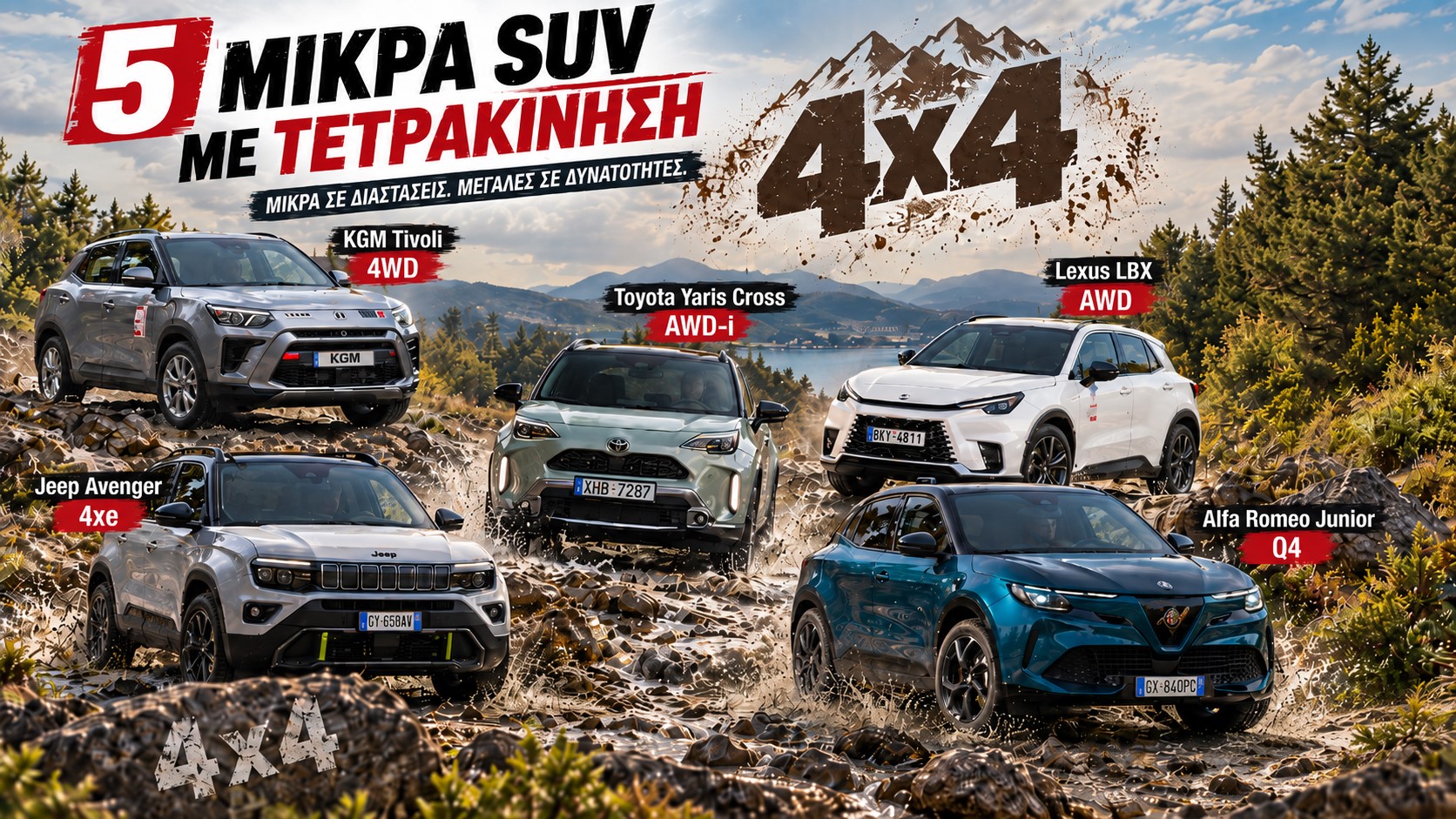 Νόμιζες ότι χάθηκαν τα μικρά τετρακίνητα SUV; Ιδού 5 που... τα σπάνε