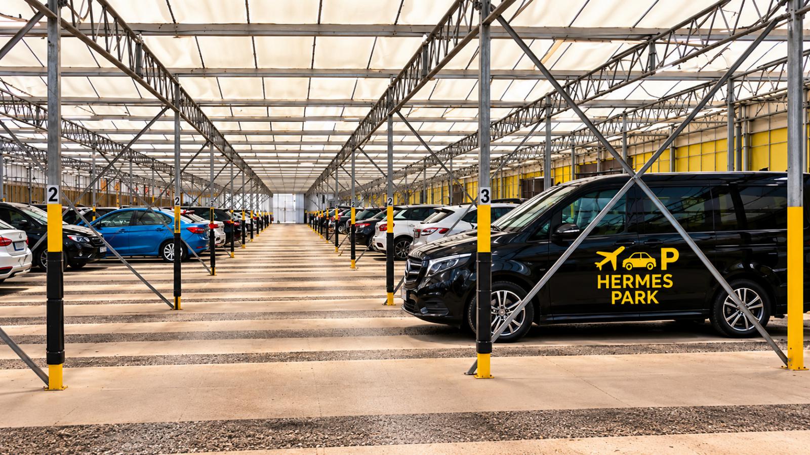 Hermes Air Park Οικονομικό στεγασμένο Parking στο Αεροδρόμιο Ελευθέριος Βενιζέλος Hermes Air Park Οικονομικό στεγασμένο Parking στο Αεροδρόμιο Ελευθέριος Βενιζέλος