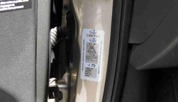 Μπορείς εύκολα να βρεις ποιες είναι οι ιδανικές διαστάσεις ελαστικών για το SUV σου, κοιτάζοντας το αυτοκόλλητο στα πλαϊνό μέρος της πόρτας του οδηγού.