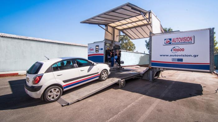 Τεχνικός Έλεγχος Οχημάτων στη Λέρο με τις κινητές μονάδες της AUTOVISION
