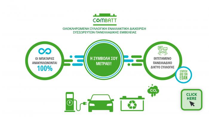 COMBATT A.E., Ολοκληρωμένη Συλλογική Εναλλακτική Διαχείριση Συσσωρευτών Πανελλαδικής Εμβέλειας