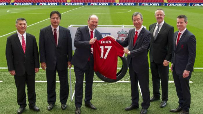 Τα ελαστικά Falken και το club της Liverpool FC πρόπερσι σημείωσαν παγκόσμια συνεργασία.