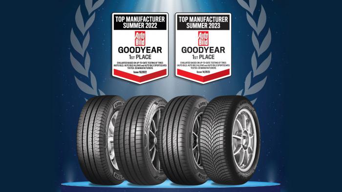 Goodyear: Κερδίζει ξανά το βραβείο του κατασκευαστή θερινών ελαστικών