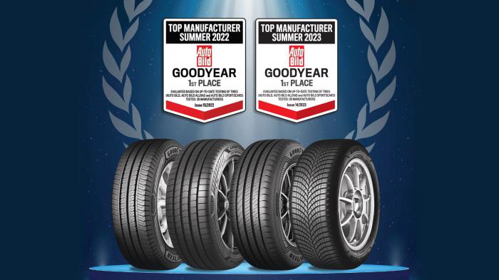 Goodyear: Κερδίζει ξανά το βραβείο του κατασκευαστή θερινών ελαστικών 