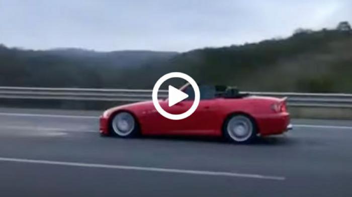 Video: «Ξερός» ήχος από Honda S2000 στην Εθνική