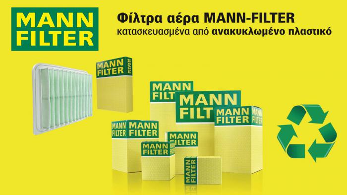 Eco friendly προϊόντα MANN-FILTER!