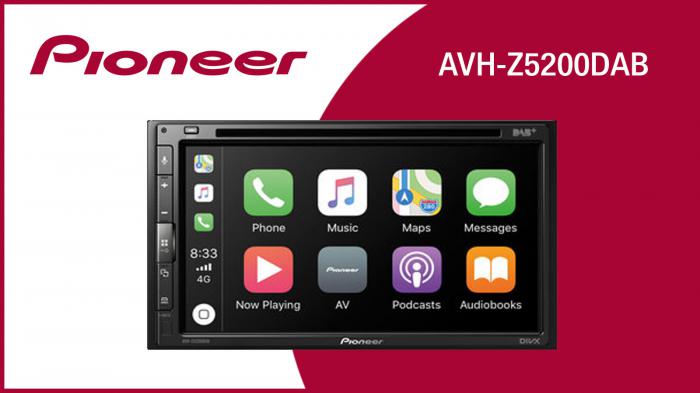 Με την οθόνη multimedia AVH-Z5200DAB της Pioneer μπορείτε να συνδέσετε το κινητό σας τηλέφωνο μέσω ενός καλώδιο usb ή μέσω bluetooth, ενώ παράλληλα σας προσφέρει την δυνατότητα να χρησιμοποιήσετε τις 