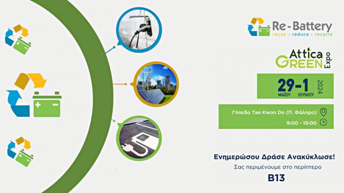 Η Re-Battery συμμετέχει στην Attica Green Expo