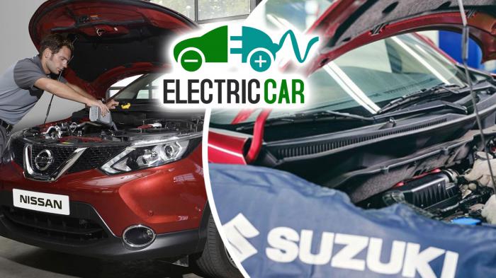 Electro Car Services: Suzuki Hybrid Experts & vψηλών προδιαγραφών εγκαταστάσεις Service EV από Nissan.