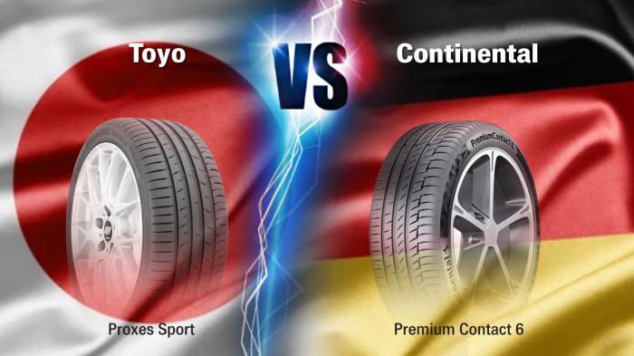 Τα Toyo Proxes Sport και Continental Premium Contact 6 είναι 2 προτάσεις θερινών ελαστικών με μεγάλη διάρκεια ζωής και καλές επιδόσεις σε στεγνό και βρεγμένο οδόστρωμα.