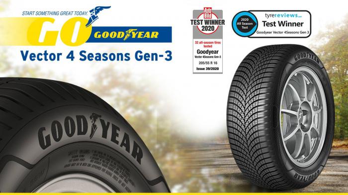 Οι νίκες του Goodyear Vector 4Seasons Gen-3