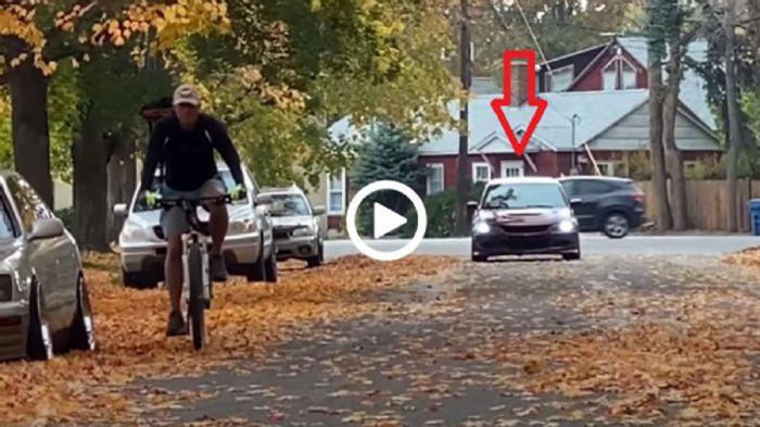 Ποδηλάτης σαβουριάστηκε όταν άκουσε τον ήχο του Εvo