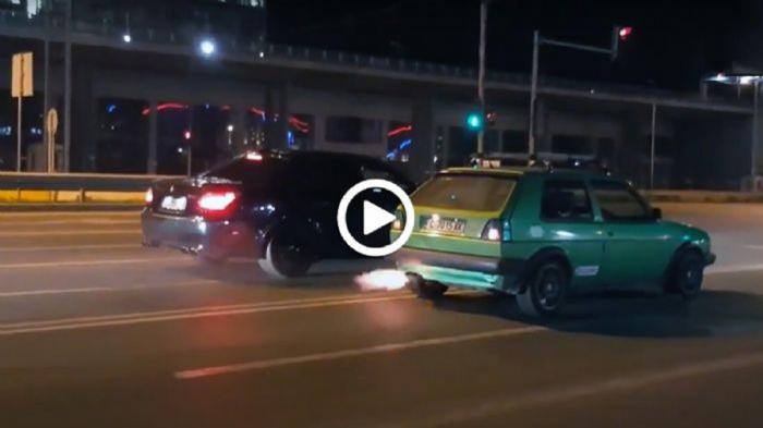 Αρχαίο Golf δείχνει πως γίνεται σε BMW M5 Αρχαίο Golf δείχνει πως γίνεται σε BMW M5
