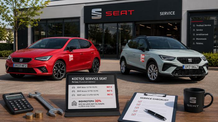 Το κόστος service των SEAT Ibiza, Arona και Leon για 5 χρόνια