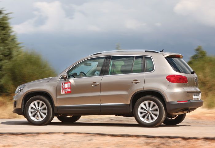 Στον δρόμο το Tiguan είναι υποδειγματικά άνετο με εξαιρετική ποιότητα κύλισης και ηχομόνωση. Η ίδια άνεση το ακολουθεί και στα πατημένα χώματα.  