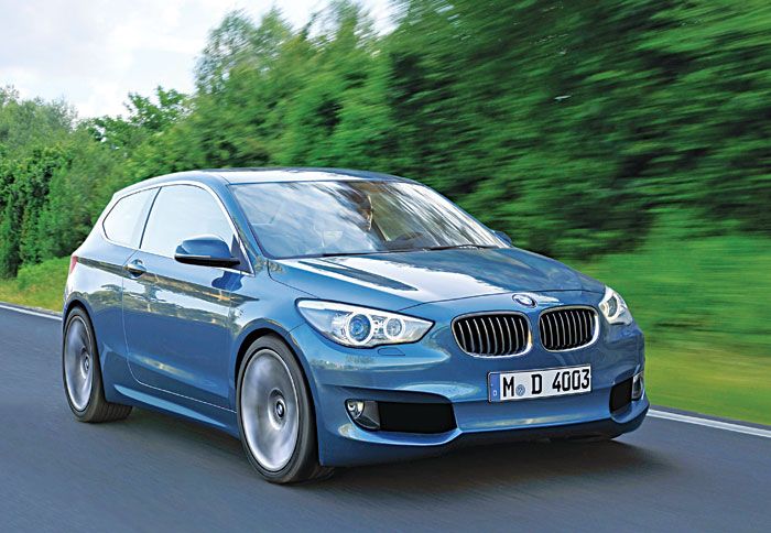 Λίγο πριν από τη νέα μικρή 
Mercedes, η BMW θα λανσάρει και αυτή το δικό της μικρό μοντέλο (κατασκοπευτική εικόνα) με μικρούς κινητήρες και μπροστινή