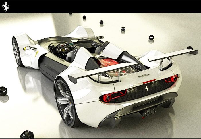 Η Ferrari Celeritas εμφανίζεται σε αρκετά χρώματα και όλα έχουν ως κοινό το κεντρικό μέρος σε μαύρο ματ χρώμα.