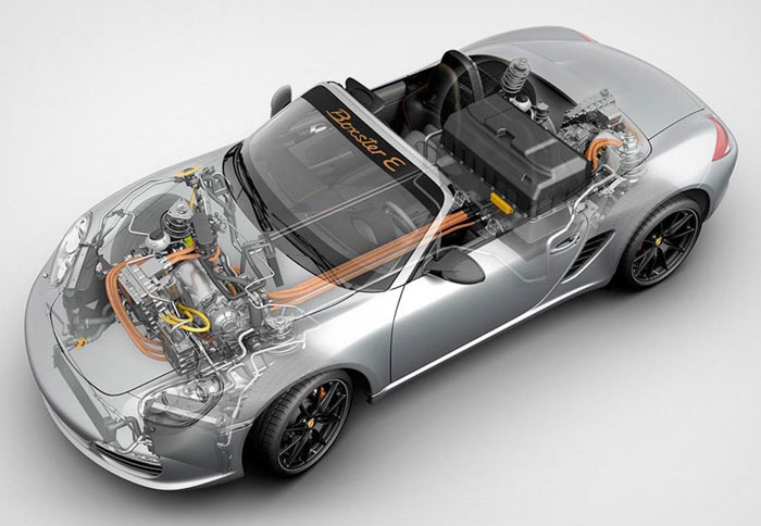 Οι πρωτότυπες ηλεκτρικές εκδόσεις της Boxster αποδίδουν από 122 έως 245 ίππους