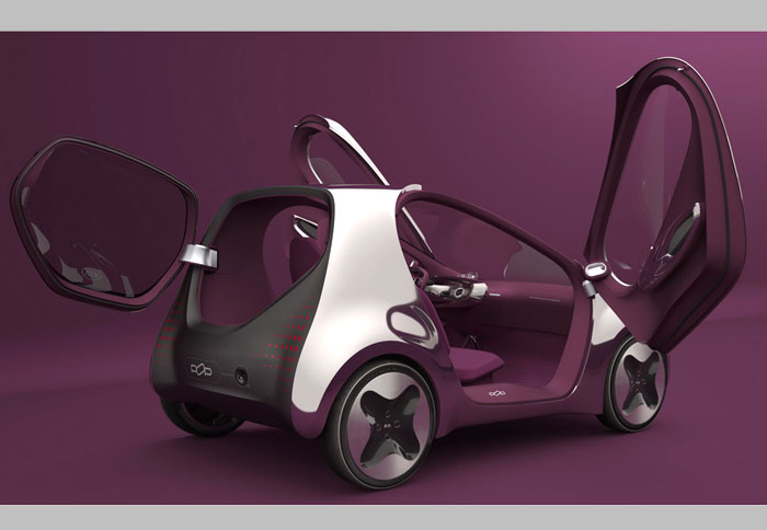 Οι τρεις μεγάλες πόρτες και οι επίσης μεγάλες γυάλινες επιφάνειες είναι τα κύρια χαρακτηριστικά του 