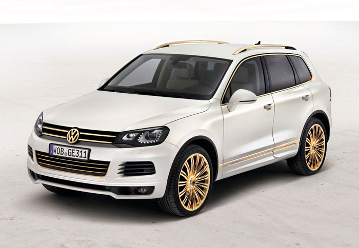 Η έκδοση Touareg Gold Edition του μοντέλου είναι απλά «φορτωμένη» με χρυσό