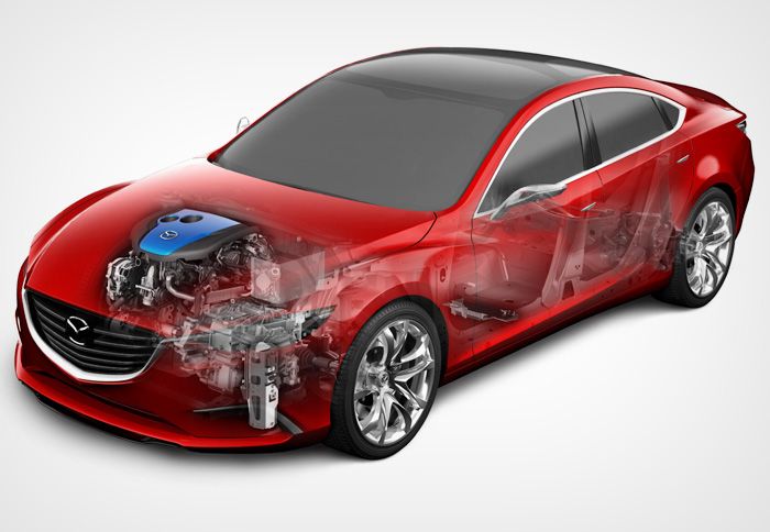 Το turbodiesel SKYACTIV-D μοτέρ των 2,2 λτ. έχει μέγιστη ροπή 420 Nm και εκπομπές CO2 μόνο 104 γρ./χλμ.