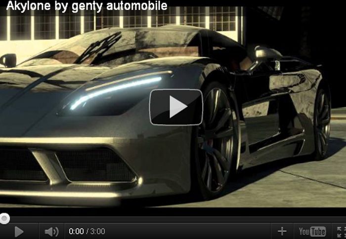 ¶κρως εντυπωσιακό σχεδιαστικά, το γαλλικό supercar της εταιρείας Genty θα παραχθεί σε πολύ λίγα κομμάτια για λίγους τυχερούς.