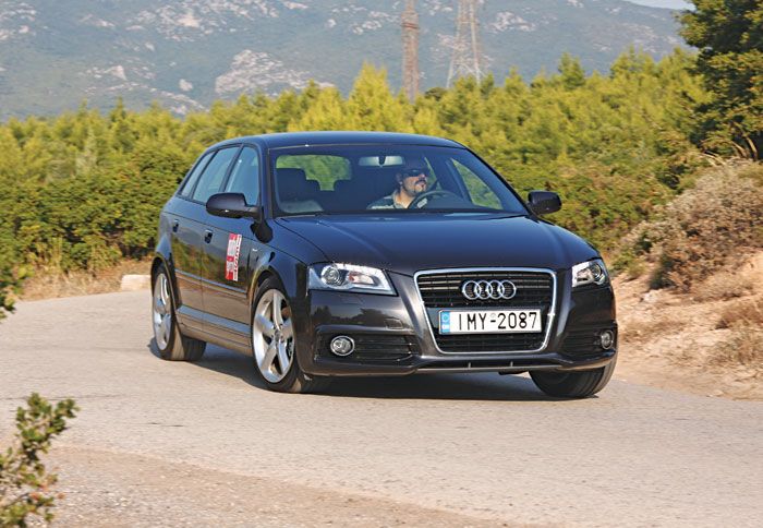 Το Audi είναι ασφαλές στις στροφές, αν και ελαφρά υποστροφικό στο όριο, αλλά δεν έχει τον οδηγικό χαρακτήρα της BMW συνολικά. 
