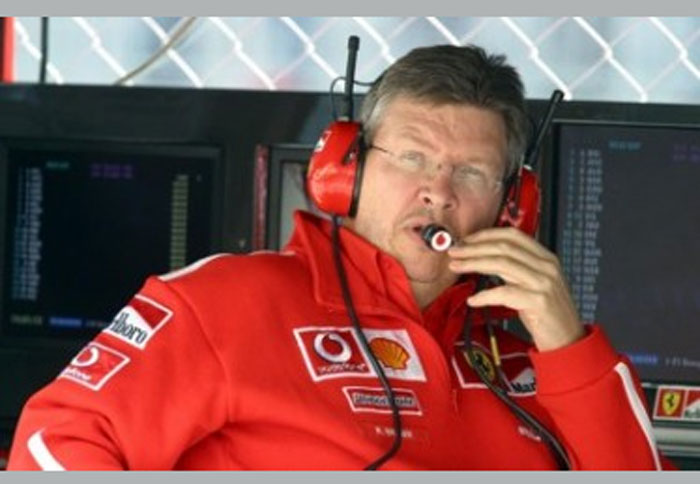 Ο Ross Brawn με τα χρώματα της Ferrari στο παρελθόν