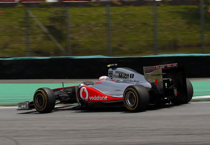 O Jenson Button, μετά από εξαιρετική προσπάθεια, τερμάτισε στην τρίτη θέση.