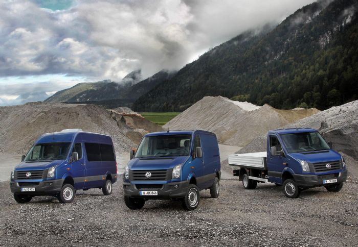 Το νέο Crafter 4Motion θα είναι διαθέσιμο σε όλους τους τύπους αμαξώματος και με μεικτό 3,5- 5,0t. 