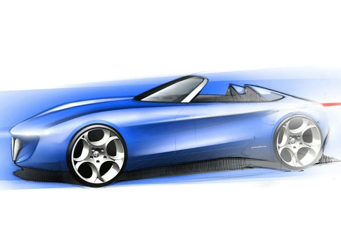 Εδώ concept του Pininfarina για την επόμενη ανοικτή Alfa Romeo. 