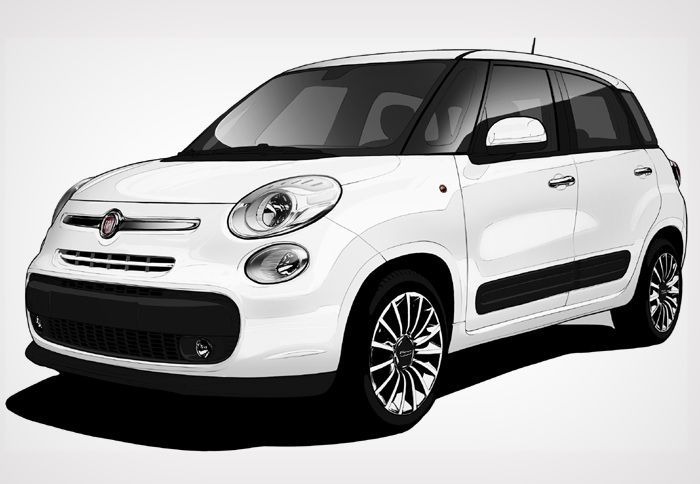 Η σχεδίαση του 500L αποτελεί εξέλιξη και ανάμειξη των σχημάτων του 600 Multipla του 1956, αλλά και του σύγχρονου 500. 