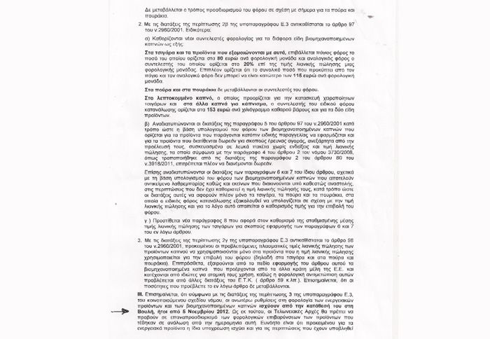 Επιβεβαιώνεται ότι η αύξηση ισχύει από την ημερομηνία κατάθεσης (5/11) και όχι ψήφισης του πολυνομοσχεδίου.