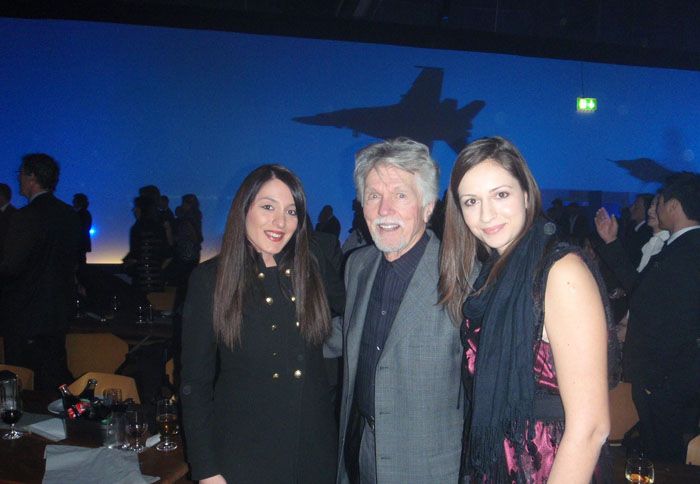(από αριστερά) Ανθή Κυρλίδου, Tom Skeritt και Kωνσταντίνα Τσίρα (IWC Hellas) 
