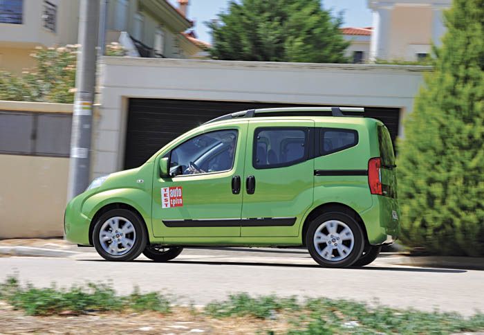 ¶νετες μετακινήσεις και ευελιξία εντός πόλεως προσφέρει το Fiat Qubo.