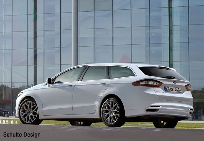 Πολύ δυναμική δείχνει και η στέισον έκδοση του επόμενου Mondeo (εικόνα κατασκοπευτική και ηλεκτρονικά επεξεργασμένη). 