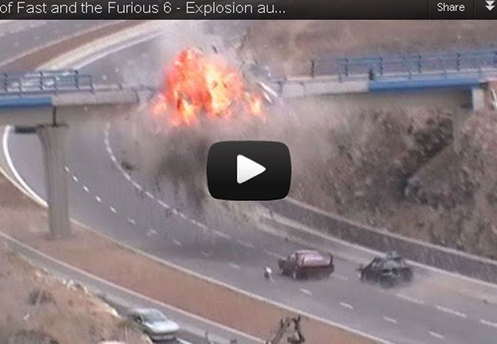 Δείτε από τα γυρίσματα του Fast and Furious 6 μια ελεγχόμενη ανατίναξη μιας γέφυρας στην Τενερίφη.