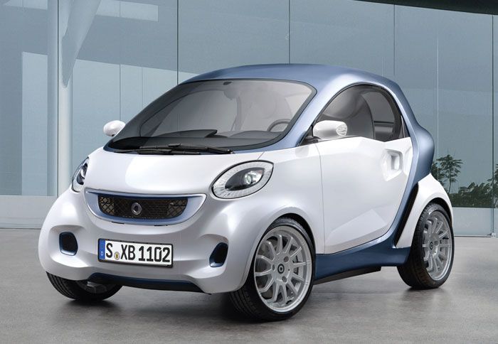 Η επόμενη γενιά του smart fortwo, όπως μας την αποκαλύπτει η κατασκοπευτική φωτογραφία.