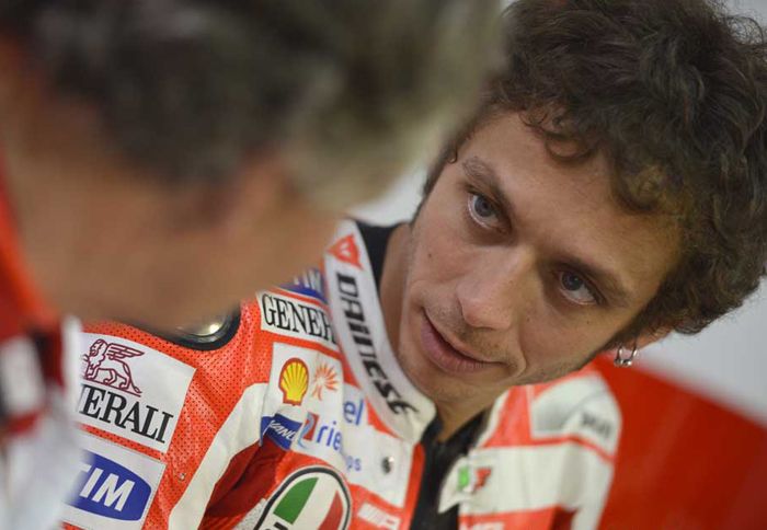 Ενθουσιασμένος ο Rossi μετά τη συνάντηση με τους εκπροσώπους της Audi.
