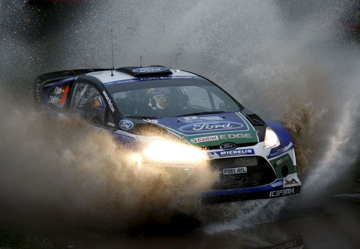 Ο...δανεικός οδηγός της Ford, Dani Sordo, είχε μια πολύ καλή εμφάνιση, παρόλο που έτρεχε με το Fiesta για πρώτη του φορά.