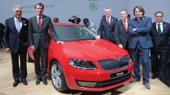 Τα επίσημα αποκαλυπτήρια της Skoda Octavia, στο Μπόλεσλαβ της Τσεχίας.