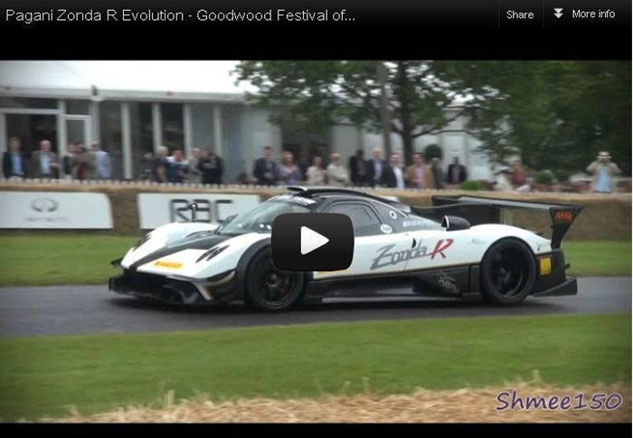 To Pagani Zonda R Evolution στο Goodwood Festival.