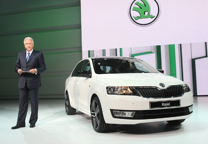 Το Skoda Rapid συγκαταλέγεται στις παγκόσμιες πρεμιέρες της έκθεσης.
