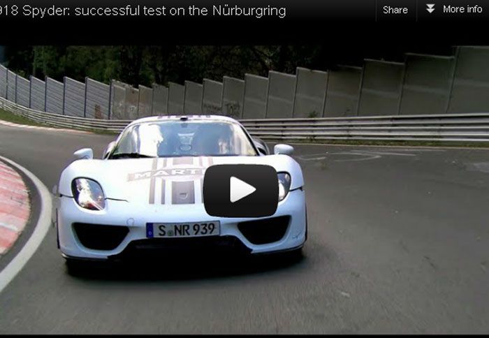 Μέσα σε 7:14 κατάφερε η Porsche 918 Spyder να ολοκληρώσει το γύρο του Nurburgring.