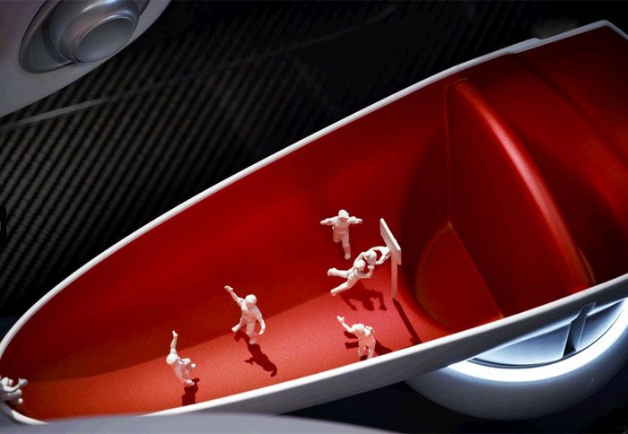 Mε αφορμή τους Ολυμπιακούς Αγώνες του Λονδίνου, η Mini μετέτρεψε ένα σημείο στο εσωτερικό του Mini Rocketman Concept σε...μίνι γήπεδο μπασκετ. 