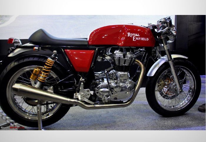 Η Royal Enfield αποφάσισε να βγάλει στη μαζική παραγωγή το Café Racer που παρουσίασε στην New Delhi Auto Expo του Ιανουαρίου.