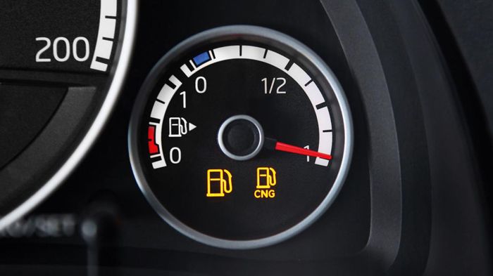 Εκτός από την ένδειξη χαμηλής στάθμης βενζίνης, θα υπάρχει πλέον και για το φυσικό αέριο. 