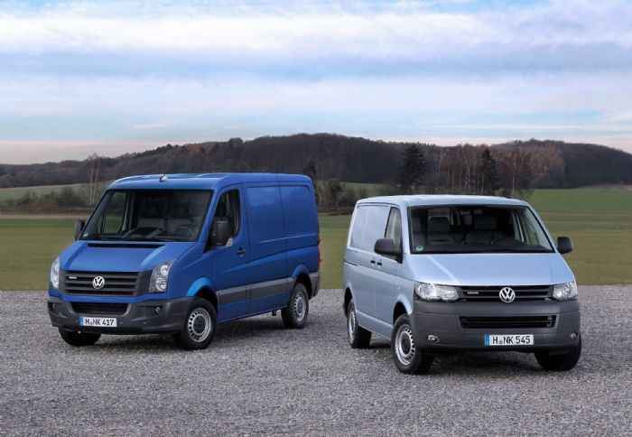 Τα νέα VW Transporter και Crafter BlueMotion εμφανίζουν κατανάλωση καυσίμου 6,3 και 7,0 lt./100 χλμ.