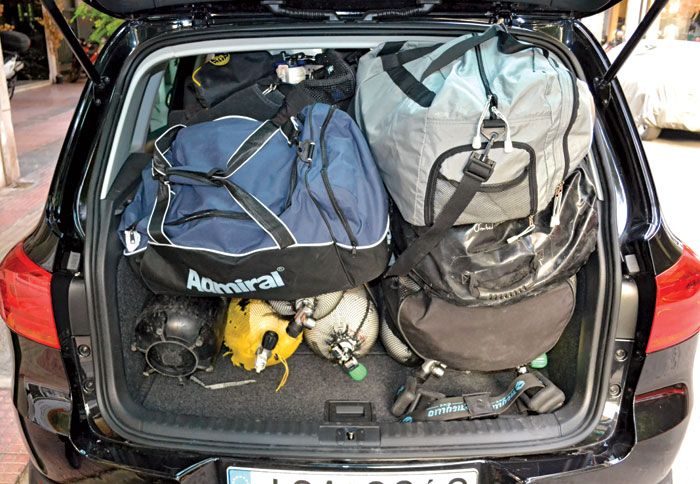 Μπορεί ο χώρος αποσκευών του Tiguan να είχε γεμίσει πλήρως, παρΆ όλα αυτά η κατανάλωση καυσίμου κινήθηκε σε εξαιρετικά επίπεδα. 