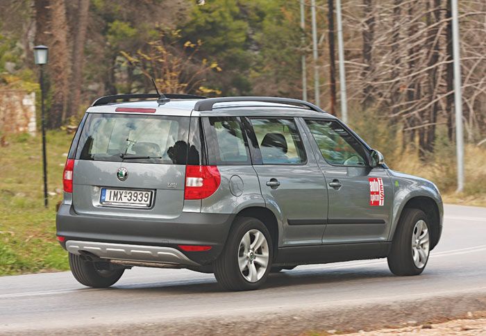 Με χαμηλωμένη κατά 20 χλστ. ανάρτηση το Yeti 1,6 ΤDI GreenLine είναι ευχάριστο στην οδήγηση με ασφαλείς και 
προβλέψιμες αντιδράσεις.